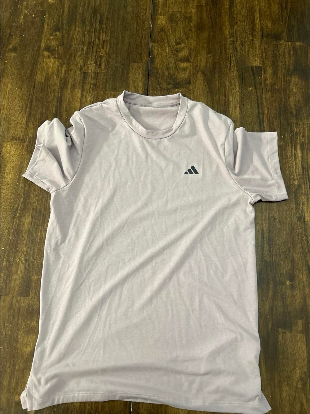 adidas Men's Lavender Short Sleeve Crew Tee